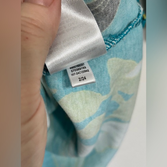 Chicos Tropical Bateau Pima Cotton Tee Shirt - Picture 11 of 13